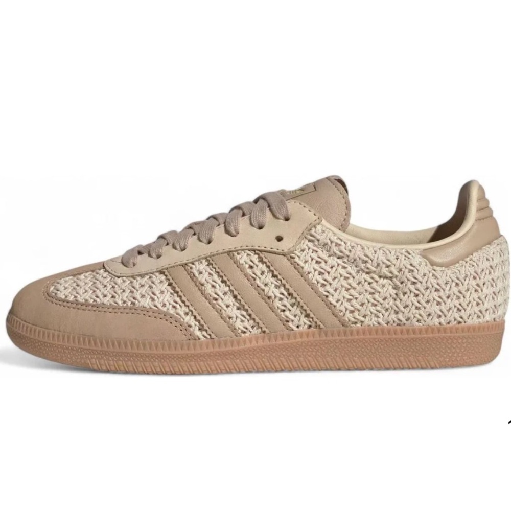 Adidas Samba OG Crochet Pack Sand Strata Sneakers Size 7.5-Brand New w/ Tags!